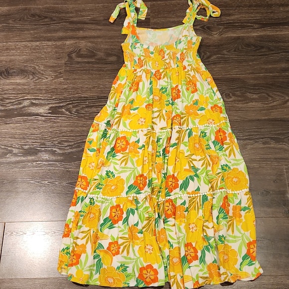 ❤️ FLYING TOMATO LINEN PORTOBAY MAXI DRESS, TROPICAL FLORAL PRINT, MEDIUM - Picture 13 of 16